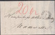 1869. NORGE. Nice Small Cover To Uddevalla, Sverige Cancelled CHRISTIANIA 4 5 1869. Marking 20 In Orange R... - JF427635 - ...-1855 Voorfilatelie