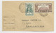 SOMALIS 5FR+1FR50 LETTRE COVER AVION DJIBOUTI 5 FEV 1943 POUR BRAZZAVILLE + GRIFFE FRANCE LIBRE + CENSURE - 1960-.... Storia Postale