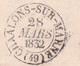 1832 - Lettre Pliée En PP Port Payé De Chalons Sur Marne (grand Cachet) Vers Troyes - Dateur En Arrivée - 1801-1848: Précurseurs XIX