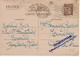 WW2 - Entier Postal IRIS INTERZONE 1941 INADMIS Libellé Non Réglementaire ​​​​​​​De MARSEILLE Pour MEUILLEY COTE D OR - Cartas & Documentos