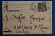 AN9 FRANCE BELLE LETTRE RARE 1897 PERFORé CA  +15C SAGE+ CHARLEVILLE POUR OLORON + PERFIN + AFFRANCH. PLAISANT - Altri & Non Classificati