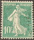 (A1) N° 159 (Variété, 0 De 10c Et POSTES Effacer Partiellement)  Avec Oblitération Cachet à Date  TB - Gebraucht