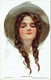 Illustrateur : FISCHER, Harrisson. Jeune Femme Et Chapeau. "A Prairie Belle". - Fisher, Harrison