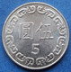 TAIWAN - 5 Yuan Year 102 (2013) Y# 552 Standard Coinage - Edelweiss Coins - Taiwan