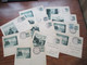 CSSR Tschechoslowakei 1930er Jahre Bildpostkarten 11 Stück Teilweise Bedarf Aber Auch Sonderstempel - Cartas & Documentos