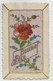 Carte Brodée - Bonne Fète Fleur à L'occasion De La St Nicolas - Brodées