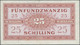 Austria / Österreich: Alliierte Militärbehörde 25 Schilling 1944, P.108a, Very Popular And Rare Note - Austria