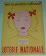 Rare Ancien Protège-cahier Publicitaire Le Petit Parisien/Loterie Nationale, WW2 1941-42, D'après René Ravo Yvonne Roger - Protège-cahiers