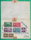 LETTRE PAR AVION TOUR DU MONDE CROIX ROUGE RECOMMANDE BROOKLYN ETATS UNIS USA BELGIQUE BELGIUM PARIS 1946 COVER FRANCE - Red Cross