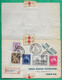 LETTRE PAR AVION TOUR DU MONDE CROIX ROUGE RECOMMANDE BROOKLYN ETATS UNIS USA BELGIQUE BELGIUM PARIS 1946 COVER FRANCE - Red Cross