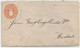 MECKLENBURG SCHWERIN - ENTIER POSTAL -ENVELOPPE (147 X 84)TYPE 1864 /66(Michel U9) - 1  SCHILLING - - Mecklenbourg-Schwerin