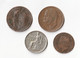 Monnaies - ITALIE, ROYAUME, Lot De 5 Monnaies : 5 Centisimi 1861, 10 Centisimi 1866 (x 2) Et 1894, Bvono Da 1 Lira 1928 - Other & Unclassified