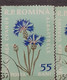 Delcampe - Errors Romania 1959  Mi 1817 Printed Double White Leaf Flower Used - Abarten Und Kuriositäten