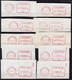 EMA  Luxembourg  Lot De 79  FRAGMENTS  " Des Années 80 " - Franking Machines (EMA)