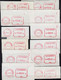 EMA  Luxembourg  Lot De 79  FRAGMENTS  " Des Années 80 " - Maschinenstempel (EMA)