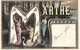 Lettre M Comme Le Prénom Marthe - Femme, Bébé, Cygne - Carte Colorisée A.E. N° 3057/29 - Firstnames