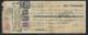 PERFIN / PERFO A.D.C. Adolphe Delhaize Obl. BRUXELLES Sur Effet (1079,41 Fr.) Timbres 146 , 197 , 211 , 214 ! LOT 291 - 1909-34