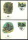 Rwanda 1985 FDC's (4) WWF Gorilla's Zonder Adres Mint - 1980-1989