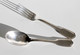 FOURCHETTE ET CUILLERE CHIFFRÉ EC 237 - METAL ARGENTÉ POINCON - SERVICE DE TABLE                    (050721.38) - Forks