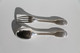 FOURCHETTE ET CUILLERE CHIFFRÉ EC 237 - METAL ARGENTÉ POINCON - SERVICE DE TABLE                    (050721.38) - Fourchettes