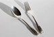 FOURCHETTE ET CUILLERE EN METAL ARGENTÉ - POINCONS - SERVICE DE TABLE - L:18cm                    (050721.40) - Gabeln