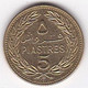 Liban 5 Piastres 1975 En Laiton De Nickel, KM# 25 , UNC , NEUVE - Liban