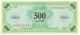 500 LIRE OCCUPAZIONE AMERICANA IN ITALIA MONOLINGUA BEP 1943 SUP - 2. WK - Alliierte Besatzung