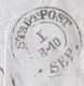 Delcampe - 1847 - Enveloppe Pliée D' Oran, Algérie, France  Vers LEIPZIG, Saxe, Allemagne - Taxe 120 ! Cad Transit Et Arrivée - 1801-1848: Précurseurs XIX