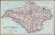 Map, Isle Of Wight, 1906 - Bacon Postcard - Print Error - Other & Unclassified