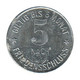 ALLEMAGNE - GARMISCH - 05.2 - Monnaie De Nécessité - 5 Pfennig 1917 - Monétaires/De Nécessité