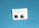 Boucles D'oreilles "POMME" Plaquées OR , Strass Et Onyx - Aretes