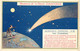 ASTRONOMIE Enfantine  "Les Cometes" Souvenir La Belle Jardiniere N°3 Carte Double A Colorier - Astronomía