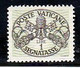 1946 Vaticano Vatican SEGNATASSE RIGHE LARGHE CARTA GRIGIA 1 Lira (16/I) MNH** Firm.Biondi - Segnatasse