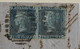 C GRANDE BRETAGNE BELLE LETTRE 1867 LONDON POUR NICE  FRANCE ++PD ROUGE +PAIRE DE 2 PENCE ++AFFRANCHISSEMENT INTERESSANT - Storia Postale