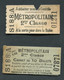 Ticket De Métro Parisien Et Couverture (même N° De Série) 1907 (Oberkampf) 2e Cl - Métropolitain De Paris - RATP - Europe