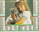 Almanach Du Facteur, Calendrier De La Poste, 1996 : Haute-Saône, Belfort: Amitiés, Garçon, Fille, Fillette Et Chaton - Grand Format : 1991-00