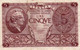 ITALIA 5 LIRE 1944 P-31c   Circ. ( 1944~1946 - Luogotenenza) -   Firme: Bolaffi / Cavallaro / Giovinco - Italië– 5 Lire