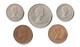 Monnaies - Grande-Bretagne, Lot De 5 Monnaies : Half Penny, Shilling, Half Crown - M. Verzamelingen