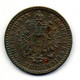 AUSTRIA, 5/10 Kreuzer, Copper, Year 1860-A, KM #2182 - Autriche