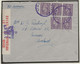 WW2 MARITIME MAIL OCT 1944 RN AUXILLARY HOSPITAL STRIKE ON NURSE'S LETTER DURBAN SOUTH AFRICA - Schiffe