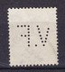 Belgium Perfin Perforé Lochung 'V.F' 1929 Mi. 258, 20c. Wappenlöwe ERROR Variety 'Missing Pin In 'V' (2 Scans) - 1909-34