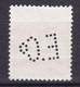 Belgium Perfin Perforé Lochung 'E.Co' 20c. Heraldischer Löwe ANTWERPEN Cancel (2 Scans) - 1934-51