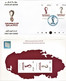 LOGO / EMBLEM - FIFA World Cup Qatar 2022 - Stamp Sheet, Postcard & First Day Cover FDC - Football Soccer Sports Map - 2022 – Qatar