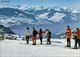 1108646 Crans S/Sierre Alt 1500-2600 M Ecole Suisse De Ski, Vue Sur Les Alpes... - Crans