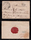 Brazil Brasil 1837 Cover France To Ambassador In Belgium Bruxelles - Préphilatélie