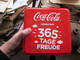 Old Tin Box Coca Cola Prasentiert 365 Tage Freude Big Box - Other & Unclassified