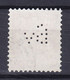 Switzerland Perfin Perforé Lochung 'Bv' Schweizerischer Bankverein Basel 1908 Mi. 102x Sitzende Helvetia - Perfins