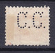 Switzerland Perfin Perforé Lochung 'C.C.' Continental Caoutchoc-Companie AG Zürich 1905 Mi. 79C Helvetia Perf. 11½x11 - Perfins