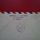 LETTRE PREMIERE LIAISON AERIENNE NOUVELLE CALEDONIE TAHITI ENVOI HOPITAL PAPEETE - 1927-1959 Cartas & Documentos