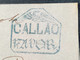 CALLAO VAPOR+CONDOR RRR ! 1856 Entire>ISLAY Via PSNC Steamer BOGOTA(Peru Perou Cover Prephilately Birds Of Prey Oiseaux - Perú